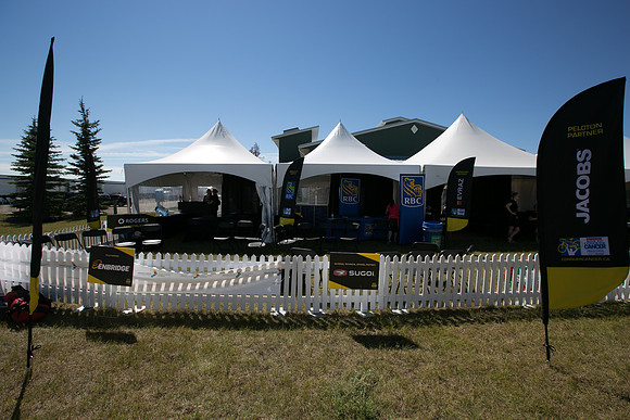 SETUP CAMP HOSPITALITY TENTS - TheRideAB - Alberta Cancer Foundation--2