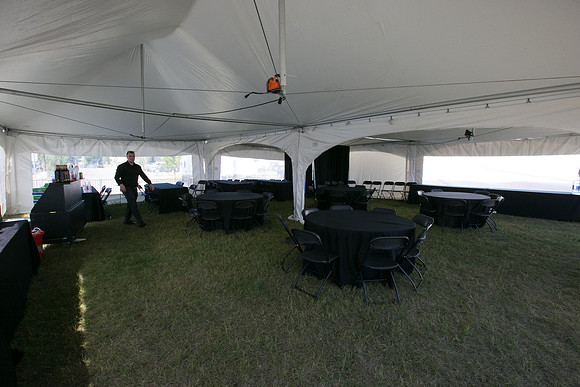 SETUP CAMP HOSPITALITY TENTS - TheRideAB - Alberta Cancer Foundation--29