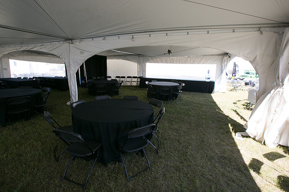 SETUP CAMP HOSPITALITY TENTS - TheRideAB - Alberta Cancer Foundation--30