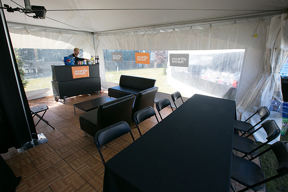 SETUP CAMP HOSPITALITY TENTS - TheRideAB - Alberta Cancer Foundation--52