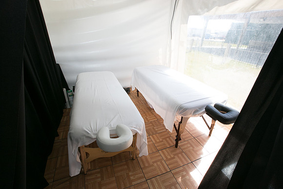 SETUP CAMP HOSPITALITY TENTS - TheRideAB - Alberta Cancer Foundation--54