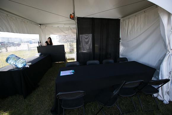 SETUP CAMP HOSPITALITY TENTS - TheRideAB - Alberta Cancer Foundation--79