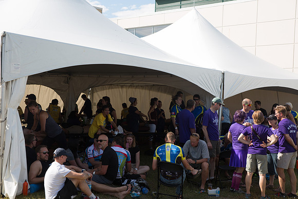SETUP CAMP HOSPITALITY TENTS - TheRideAB - Alberta Cancer Foundation--93
