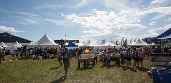 SETUP CAMP HOSPITALITY TENTS - TheRideAB - Alberta Cancer Foundation--108