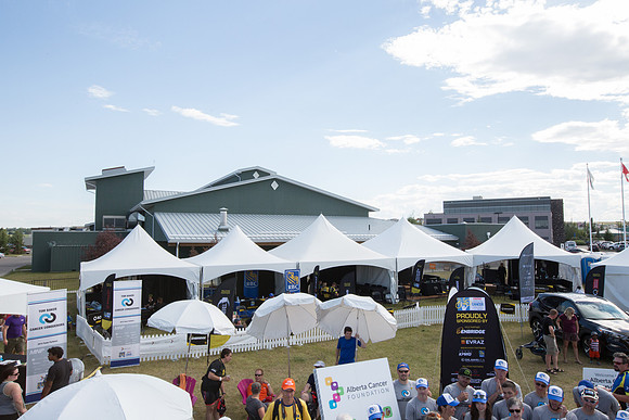SETUP CAMP HOSPITALITY TENTS - TheRideAB - Alberta Cancer Foundation--109