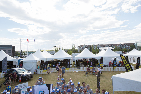 SETUP CAMP HOSPITALITY TENTS - TheRideAB - Alberta Cancer Foundation--110