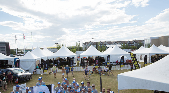 SETUP CAMP HOSPITALITY TENTS - TheRideAB - Alberta Cancer Foundation--112